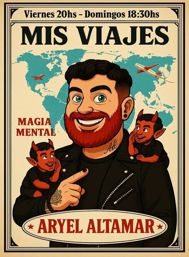 MIS VIAJES magia mental familiar Madrid Aryel Altamar viernes domingos