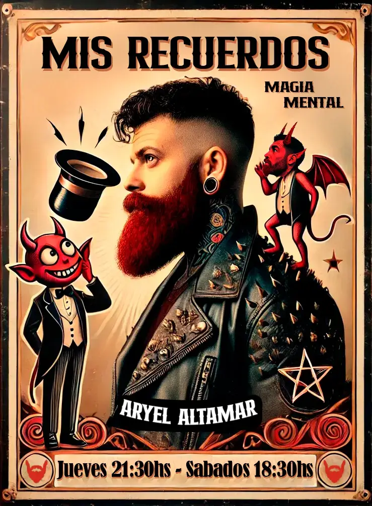 MIS RECUERDOS magia mental Madrid Aryel Altamar jueves sábados